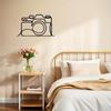 Vintage Camera Metal Wall Art Minimalist Photo Studio Decor Gift for Photographers