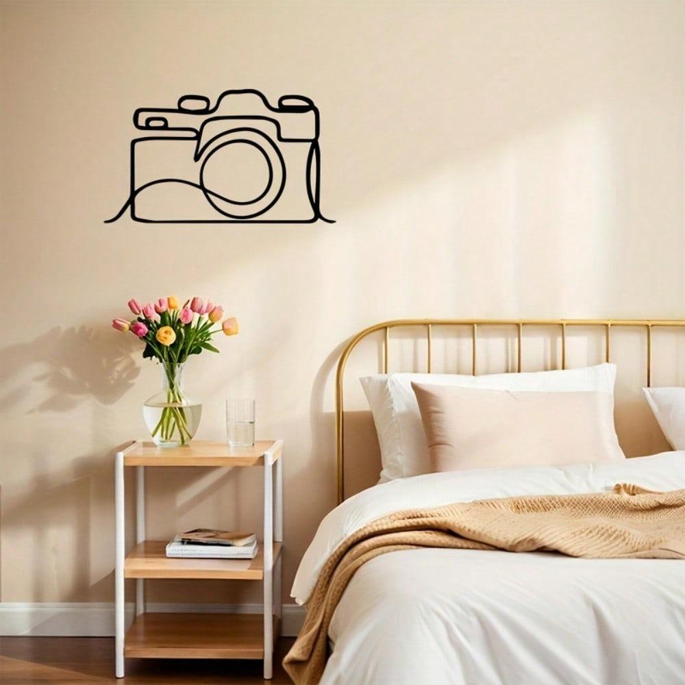 Vintage Camera Metal Wall Art Minimalist Photo Studio Decor Gift for Photographers