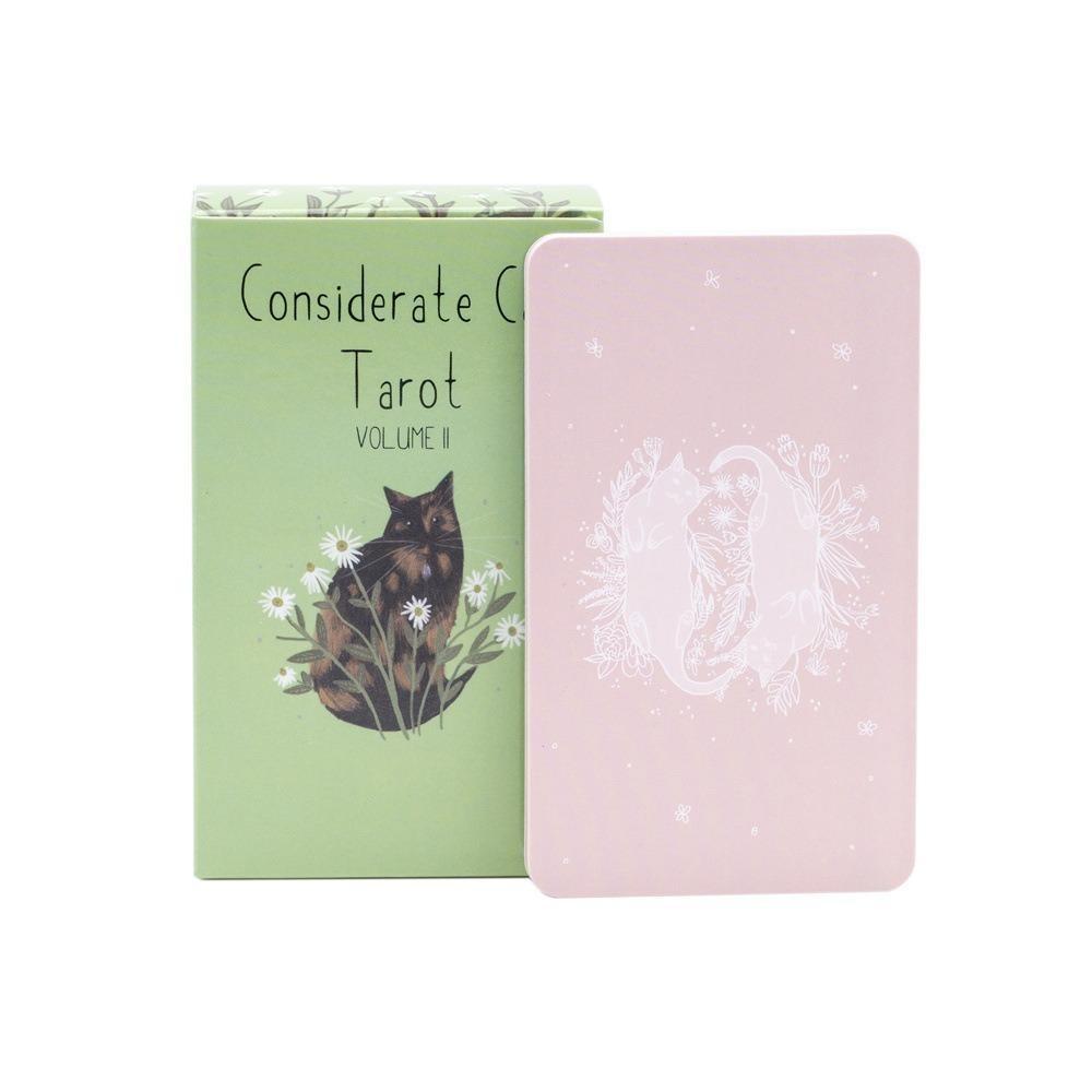 10.3*6cm Considerate Cat Tarot 78 Pcs Cards A Whimsical Cat Themed Tarot Deck Inspired By The Stories of Rescue Cats