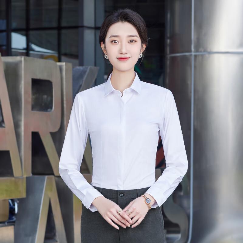 Trueman Women s 60% Cotton Long-Sleeve Professional Shirt 3XL