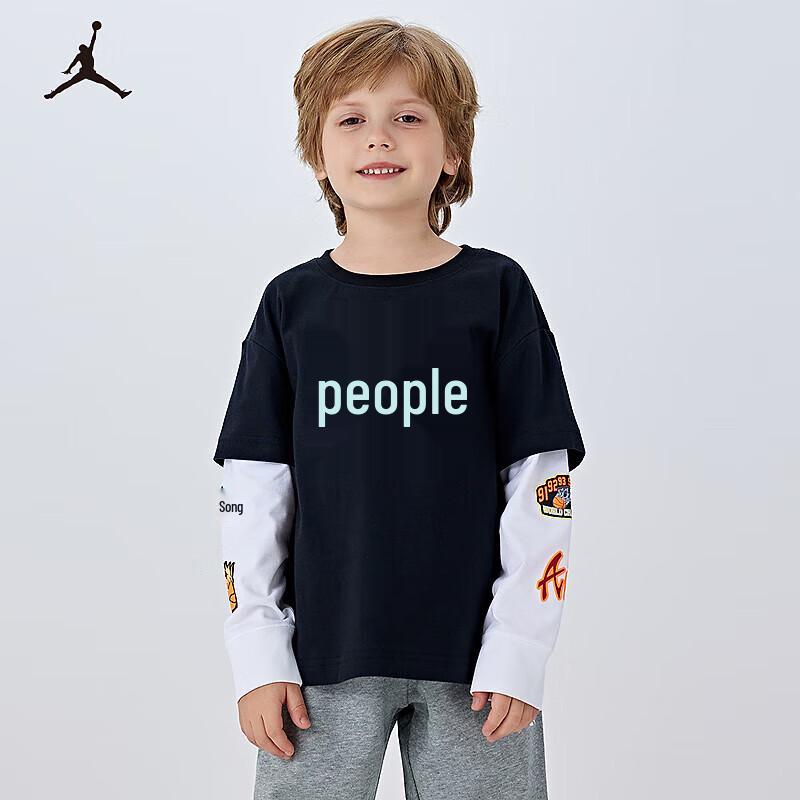 Jordan Nike Kids  Color Block Long Sleeve T-Shirt XL