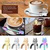 Stainless Steel Coffee Spoon Lovely Cute Cat Shape Teaspoon Dessert Snack Scoop Ice Cream Mini Spoons