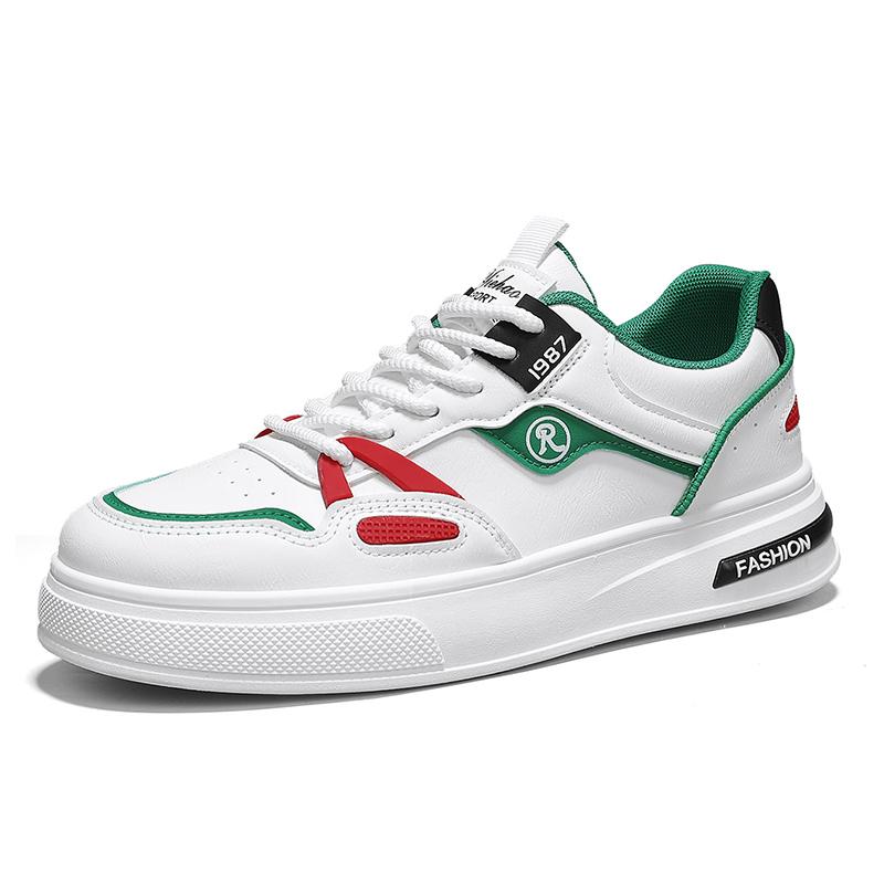 Fashion Men Skateboarding Shoes Flats Hard-Wearing Mens Running Sneakers Comfortable Casual Shoes Platform Leather Male Shoes