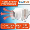 Inline Marine Bilge Blower - 12V, 3 or 4 Inches, 130-270 CFM Ultra-quiet Operation, Suitable for Yachts/sailboats - ISO 8846, CE, and RoHs Certified