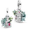 Silver 925 Charms Fit Bracelet Remy Pixar Monsters University Mike Beads Charm Jewelry Trinkets