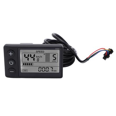 S866 LCD Display Meter for Electric Bicycle 24V 36V 48V Scooter Control Panel with SM Plug
