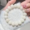 Round Beaded Bracelet 11-12mm Natural Bodhi Root Beads Smooth Polished Surface Stretch Elastic String Handmade Jewelry Accessory