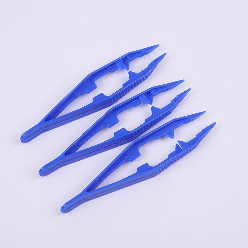 

Colorful DIY Perler Bead Accessories: Handmade Plastic Clips & Tool синий