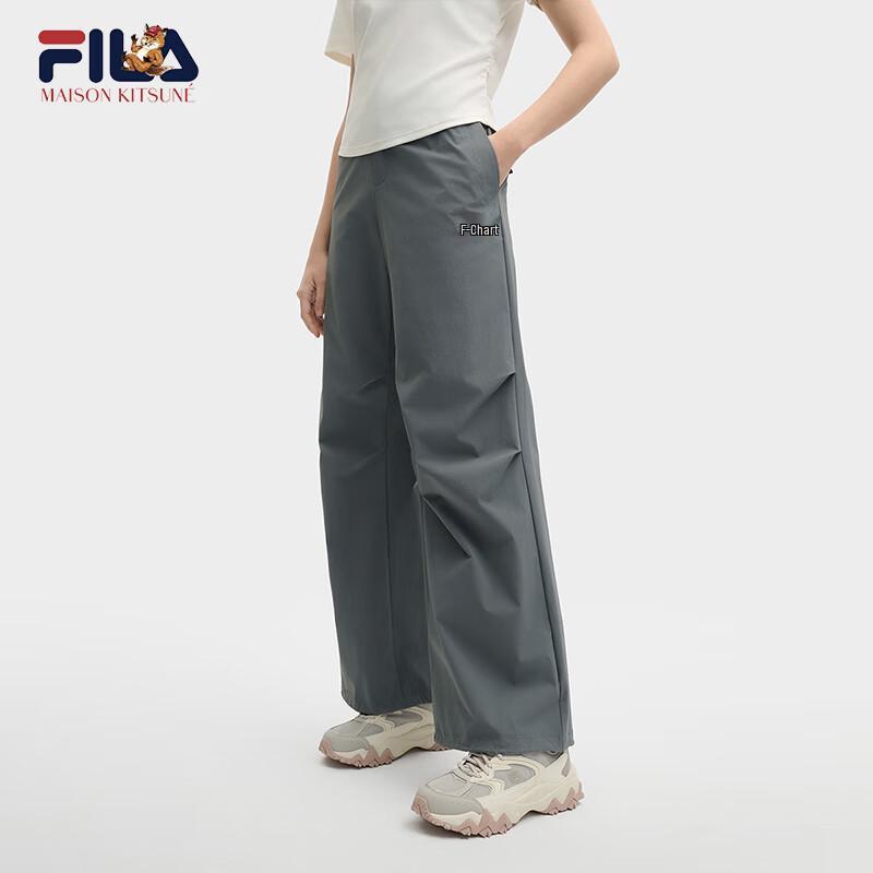 FILA Women s Han So-hee Wide-Leg Parachute Pants XL