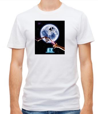Poster Film E.T. l'extra-terrestre T-Shirt a Maniche Corte Uomo G093