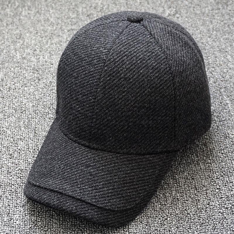 Big Size Autumn Winter Baseball Cap Middle Aged And Elderly Warm And Ear Protecting Cotton Hats Cold Proof And Thickened Hats