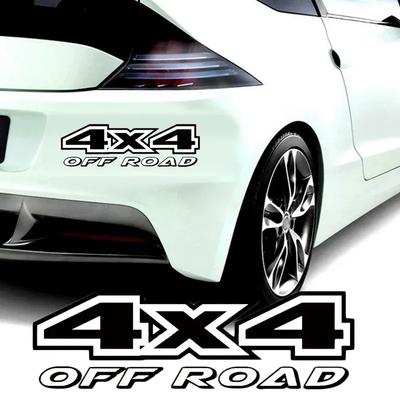 1pc Universal Creative 4×4 Off-road 4WD Reflective Decal Car Sticker Waterproof Window Decor Car Styling Auto Body Decoration