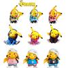 Pikachu Auto Dekoration Camouflage Outfit PVC Actionfigur Modell Kuchen Dekoration