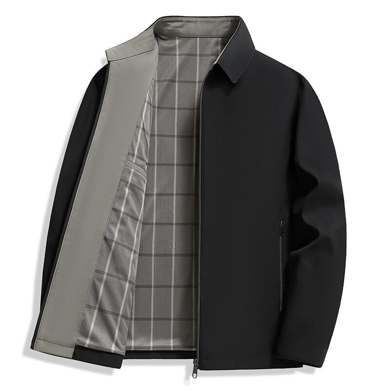 New Spring and Autumn Thin Business Jacket Men's Stand-up Collar Versatile Jacket Men's Casual Men's Jacket