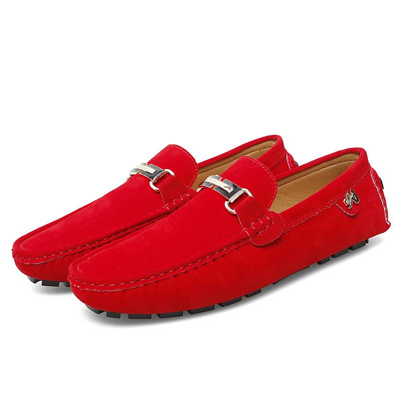 Men Suede Leather Loafers Shoes Size 48 Loafers Men Luxury Brand Moccasins Shoes Slip On Non-slip Driving Loafers for Men Plus Size