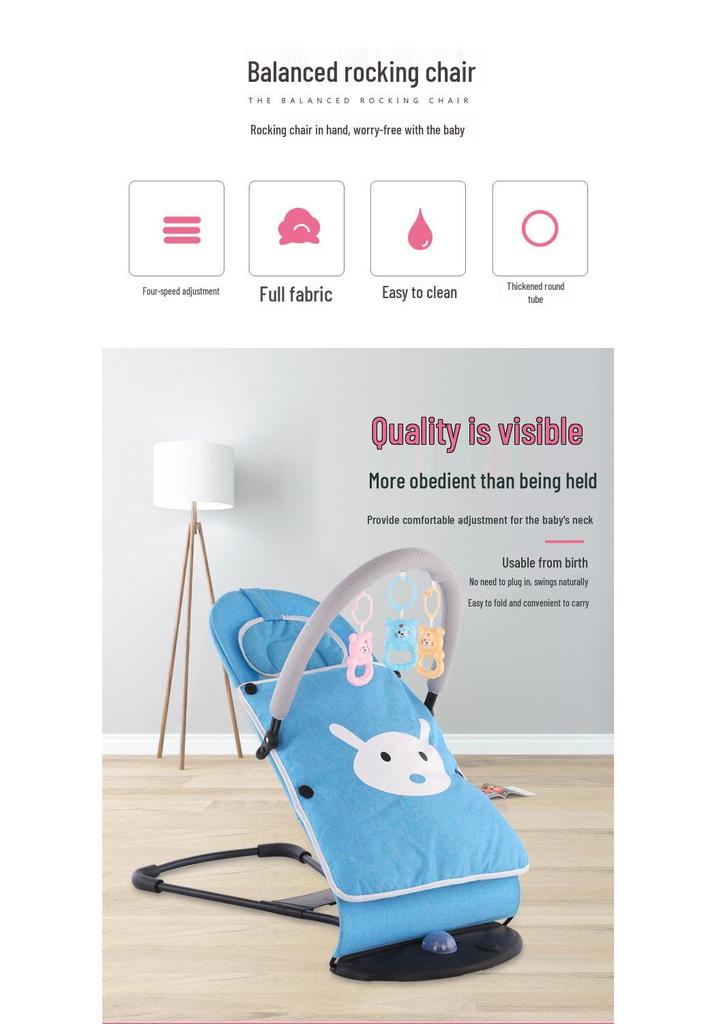 Infant and Pet Rocking Chair - Soothing Sleep Aid for Babies & Pets