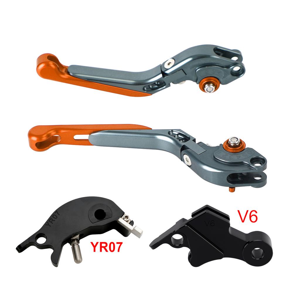 Adjustable Clutch Brake Lever Fit for YAMAHA XSR900 XSR900GP MT-09 24-25 Orange