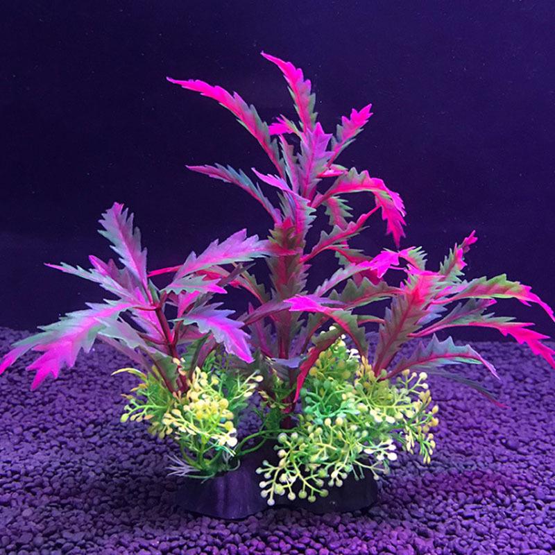 Artificial Aquarium Decor Plants Water Weeds Ornament Aquatic Plant Fish Tank Grass Decoration Accessories