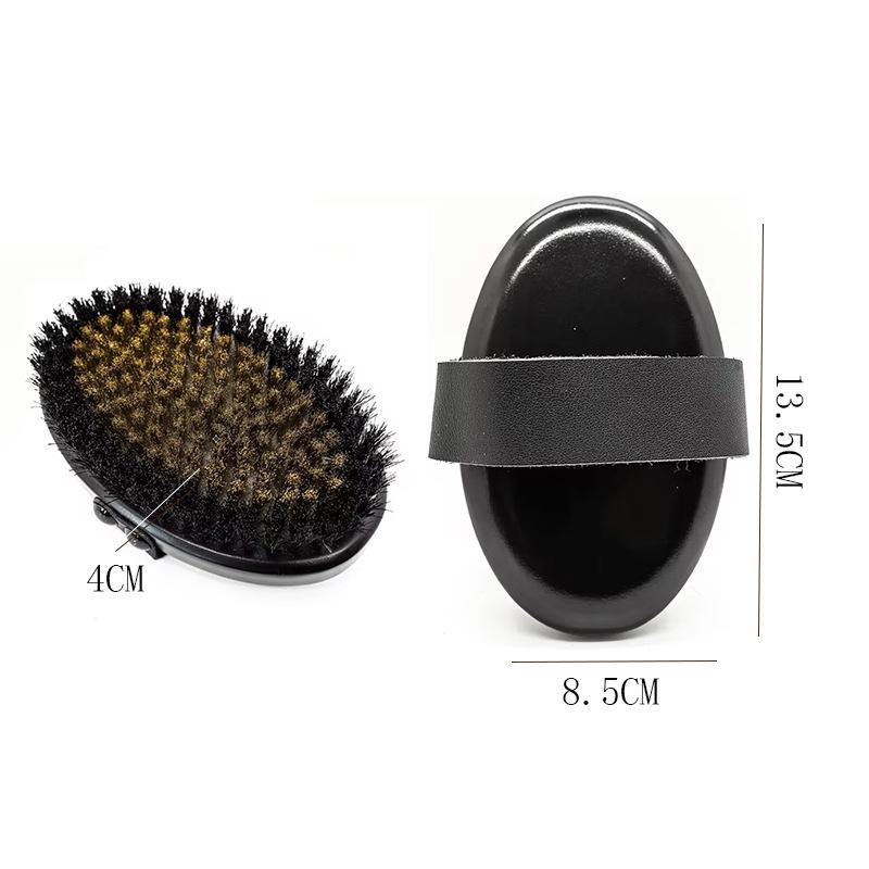 Copper Wire & Beech Wood Bath Brush - Dry Body & Back Scrubber 13.5 x 8.5 x 4 CM