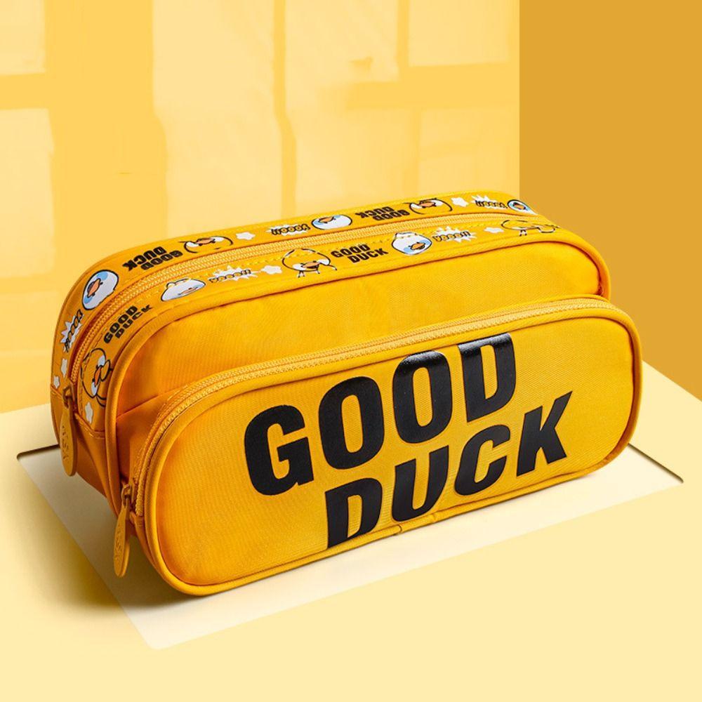 

Pen Storage Large Capacity Stationery Organizer Pen Bag Pencil Box Pencil Case Double Layers 02