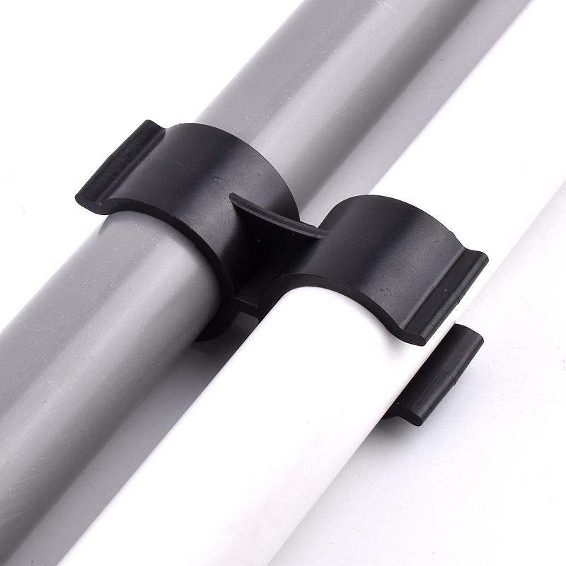 3~20PCS 20mm 25mm 32mm Type H Pipe Clamps Aquarium Fish Tank Fitting Agricultural Irrigation Water Pipe Support Double U Type