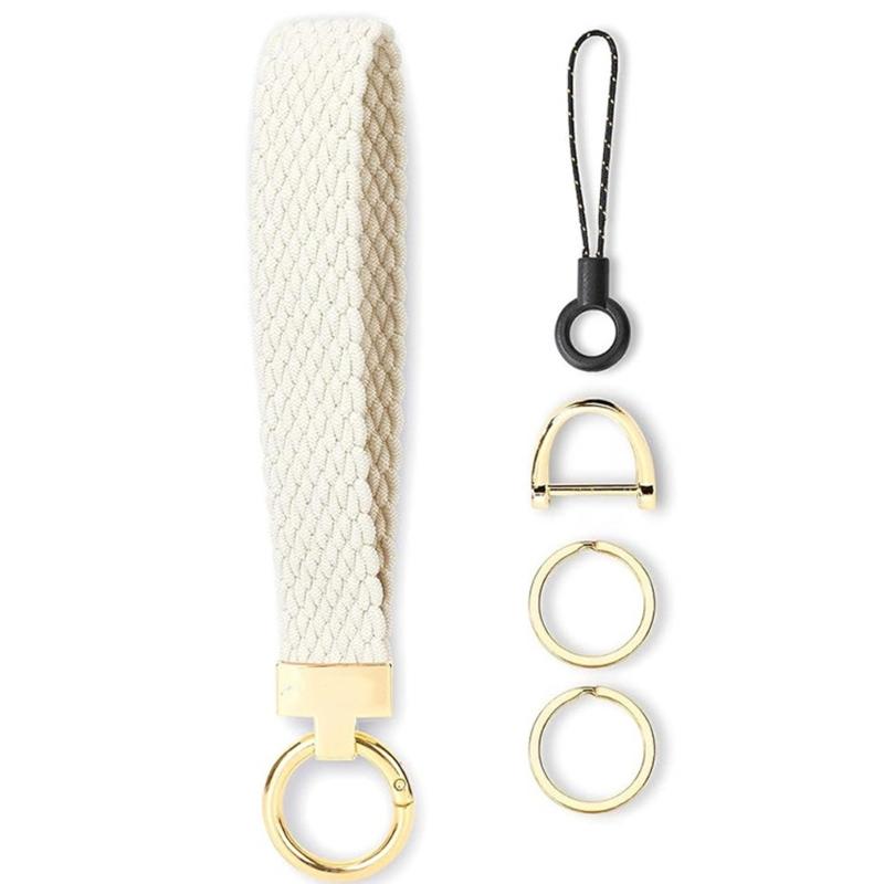 

Heavy Duty Metal Keychain Wristband Not Slip Car Key Organizers Simple Clip On Design for Daily Use Travel