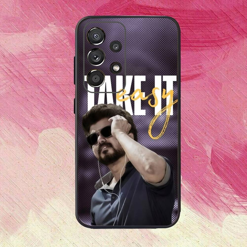 T-Thalapathy TV V-Vijay Phone Case For Samsung S25,S24,S21,S22,S23,S30,Ultra,S20,Plus,Fe,Lite,Note,10,Black Cover