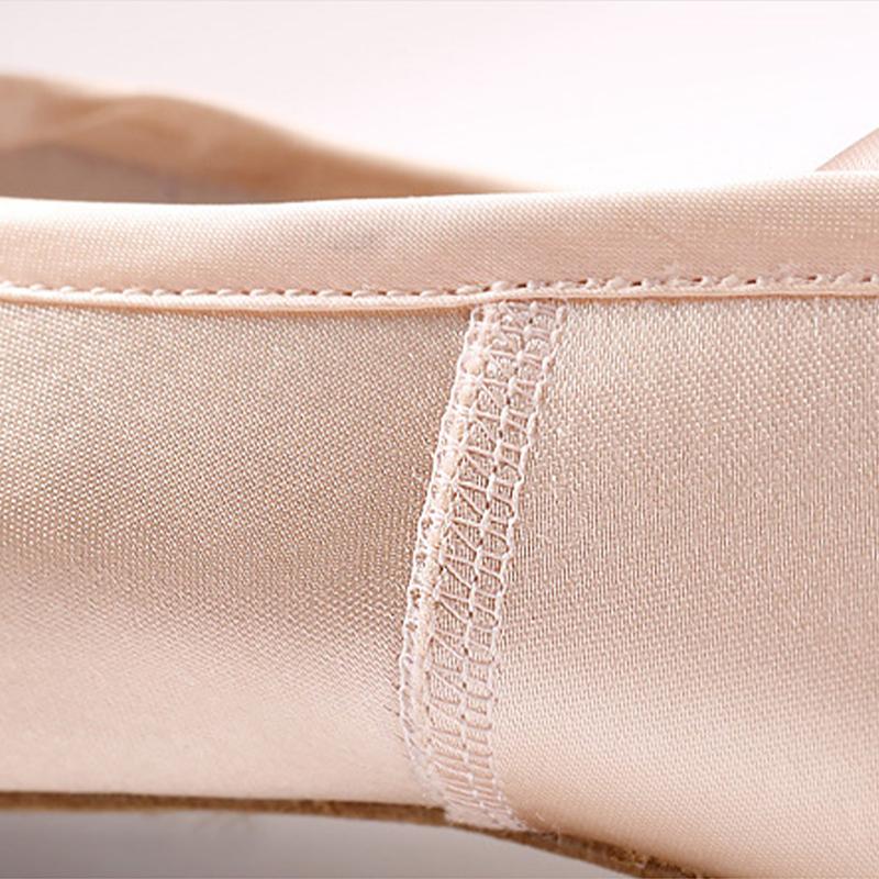Girls Ballerina Ballet Pointe Shoes Pink Women Satin Ballet Shoes for Dancing