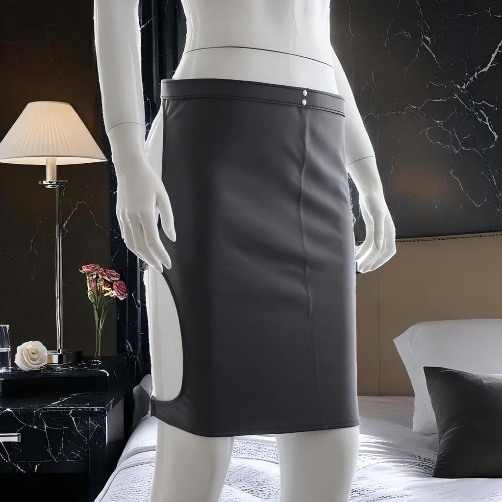 Sexy Crossdresser SM Extremes Erwachsenen Training Verstellbar Perfekt für Einheitsgröße [RUIXIA1] Herren Unterwäsche, Rock, Schwarz, Waren, Fesselspiele,