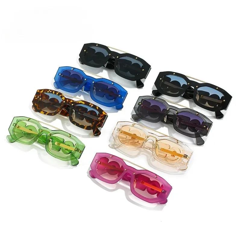 Retro Square Frame Sunglasses for Women Men Vintage Fashion Luxury Designer Sun Glasses UV400 Trendy Eyewear Lentes