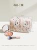 ROWNYEON Small Makeup Pouch with Floral Perfect As a Birthday Pink Print, Portable, Water-Repellent, Multi-Purpose, Gift,
