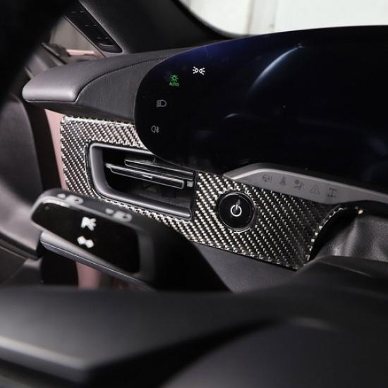 Soft Real Carbon Fiber Side Air Vent Outlet Cover Trim For Porsche Taycan 19-22