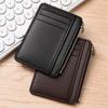 Zipper Coin Purse Simple Multi-Card Slots Wallet Pu Leather Card Holder Lightweight Change Pouch For Women Men Daily Use