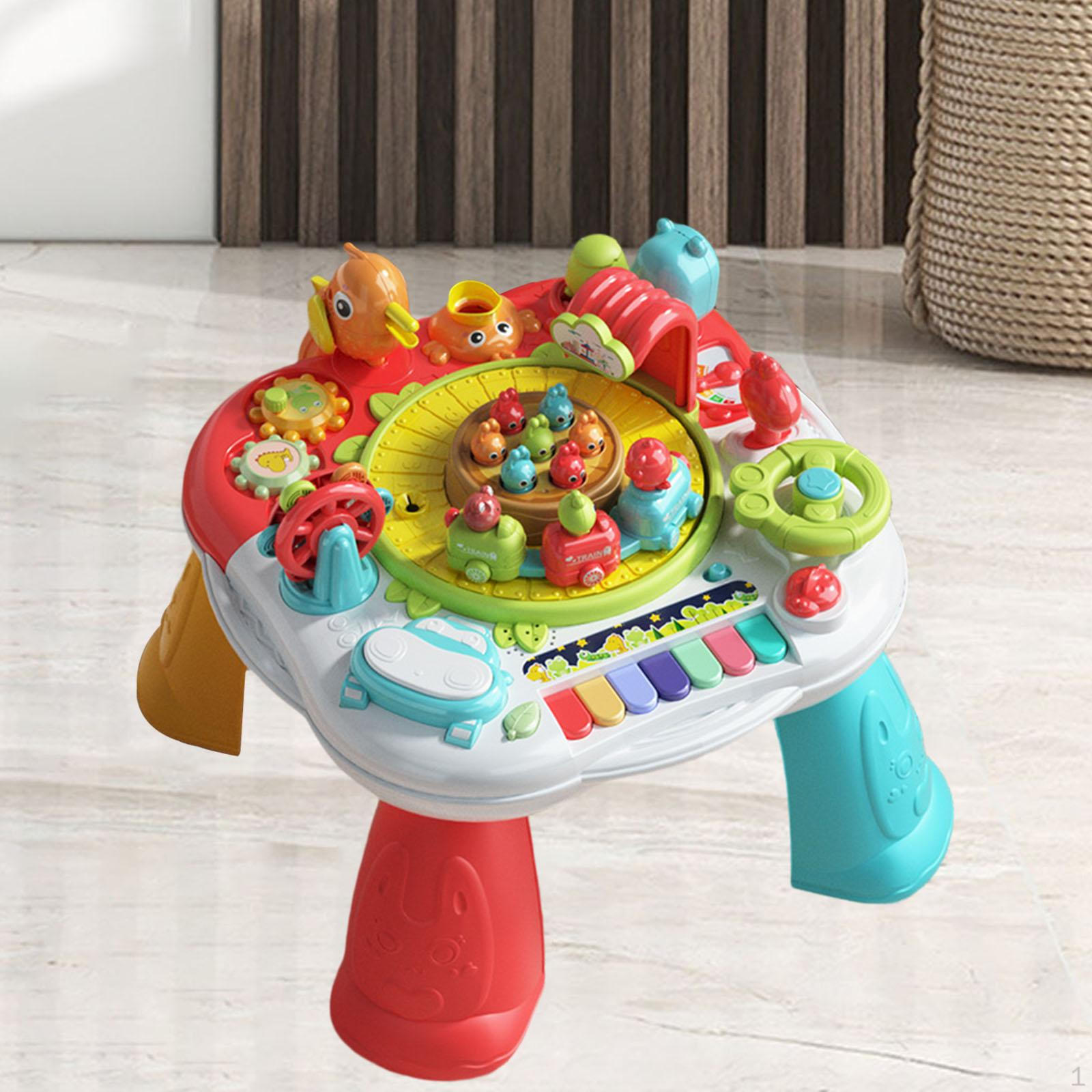 

Interactive Music Study Table for Toddlers - Educational Toy with Lights and Sounds червоний