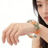 Elegant Resin Bangle With Preserved Flowers Comfortable Dried Flower Wristband For Women Fashion Jewelry Gift