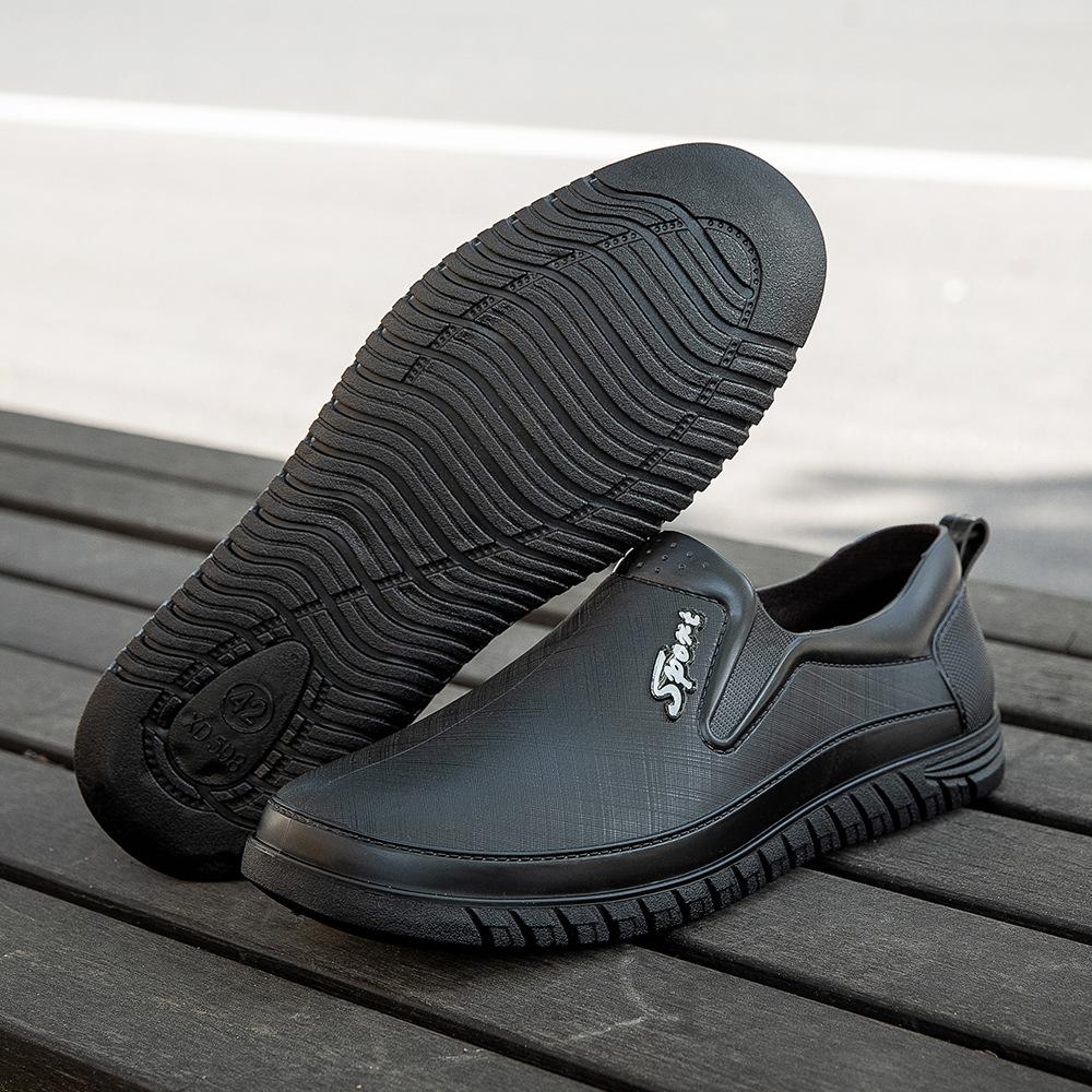 Rain Shoes Men's Low-Top Short Rain Boots Waterproof Shoes Non-slip Light Rubber Shoes Slip on Men Galoshes Trend Fishing Shoes