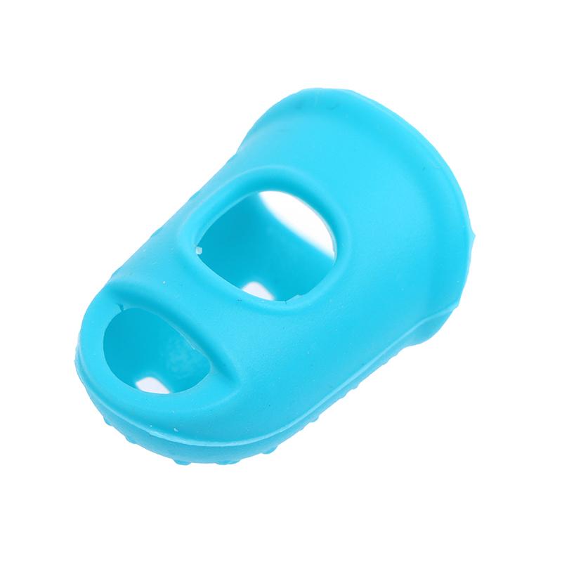 4 Pcs Silicone Non-Slip Finger Guards Guitar Fingertip Protector Finger Stall