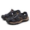 2025 Herren Sommer Leder Zehenbedeckte Sandalen - Lässige Strand- & Outdoor Wasserschuhe