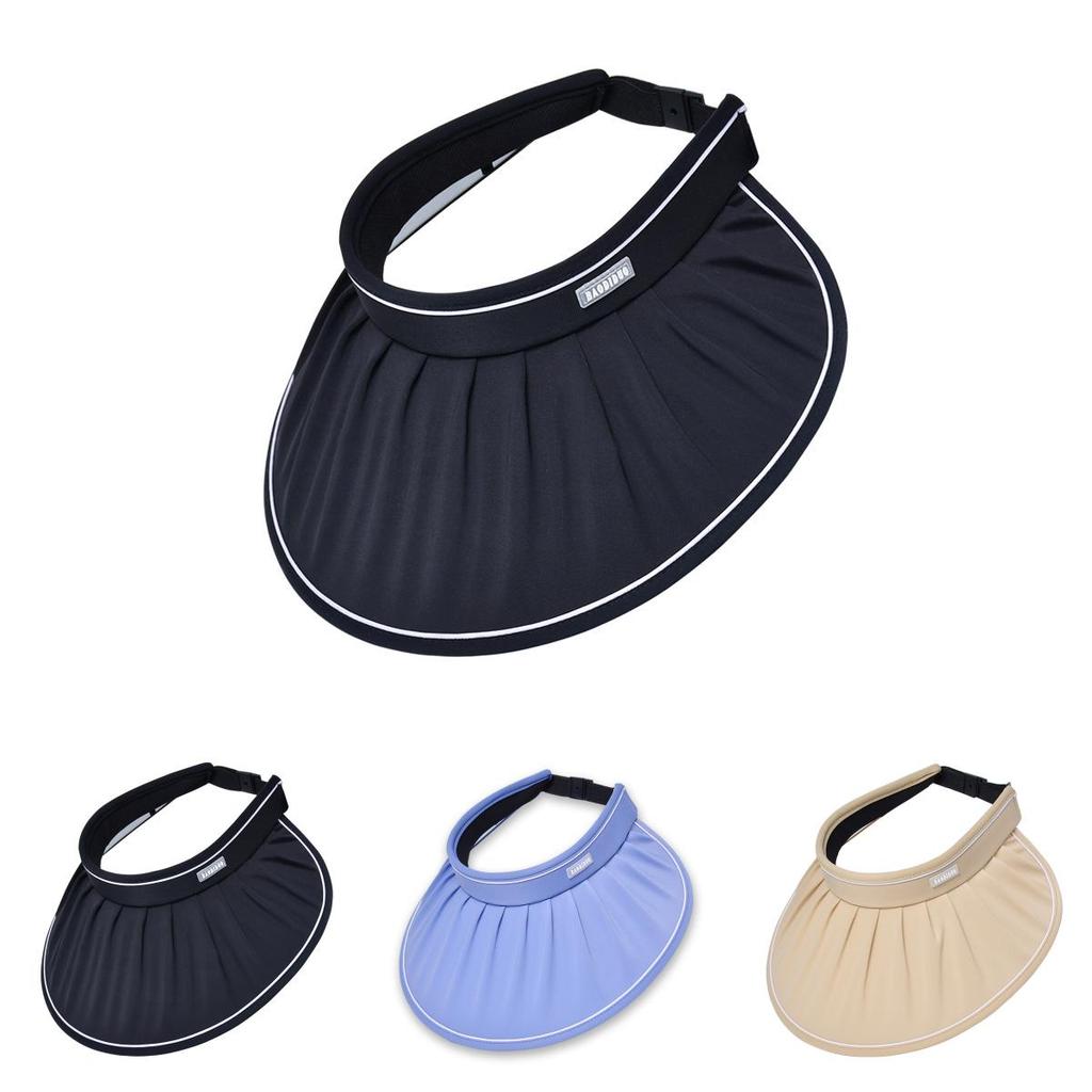 Summer Sun Protection Hat With Large Brim And Wrinkled Design For Outdoor Activities