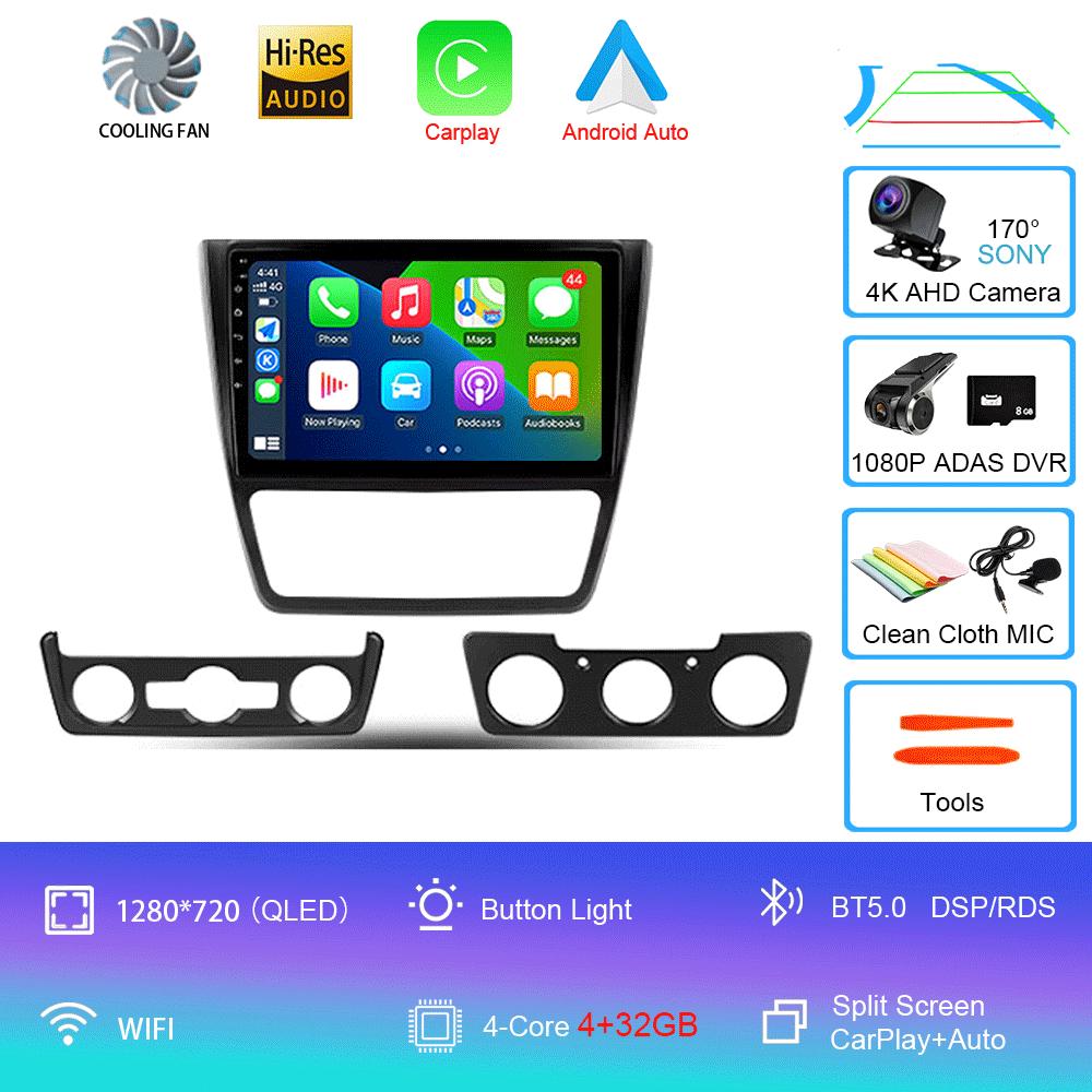 Android 14 Car Radio For Skoda Yeti 5L 2009 - 2014 Player Video Multimedia Navigazione Stereo GPS No 2din 2 Din Dvd