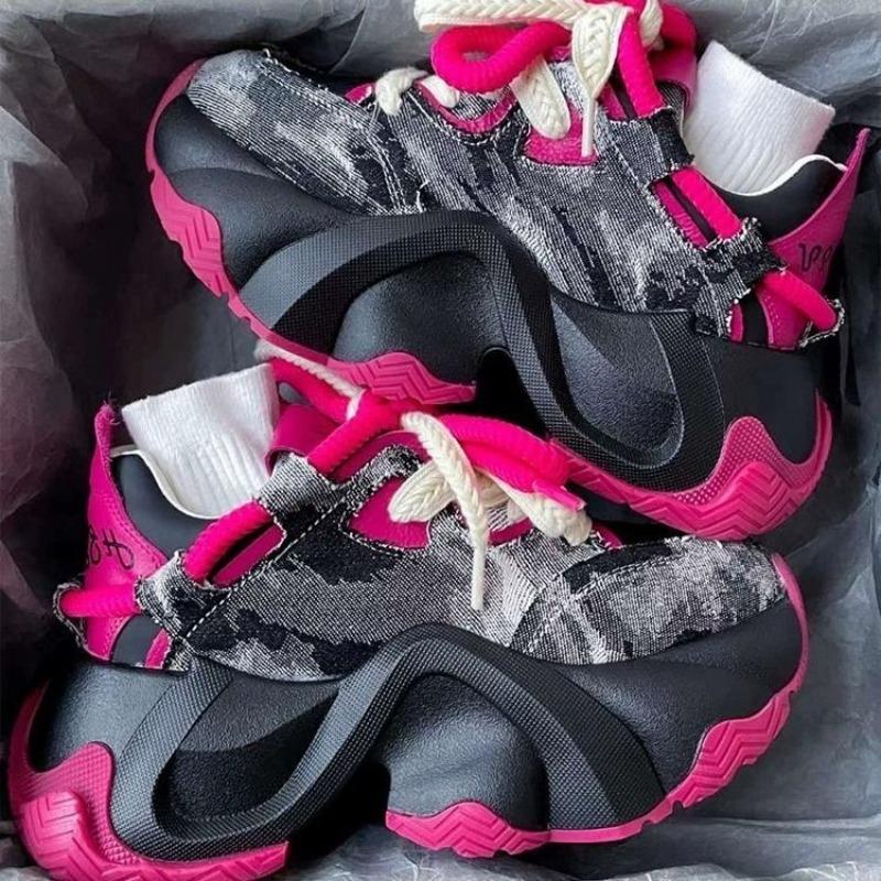 Super Thick-soled Heavy Industry Dad Shoes Children's New Autumn Extra Thick Trendy Brand Sports Shoes Women's Height Increase