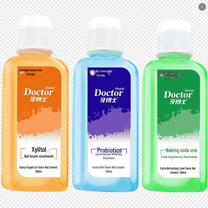 Dr. Tooth Probiotic & Baking Soda Mouthwash 3-Pack