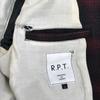R.P.T RUPERT Wool Check CPO Jacket Shirt Men L Red Black Jacket Jumper cBH619(USED)