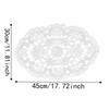 Flower Embroidery Lace Table Mat Embroidered Vase Table Lamp Pad Lace Table Cloth  Beside Table