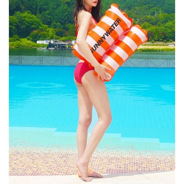 Sunnywater Gestreifte Hängematten-Röhre, Orange, 1 Stück, Koreanische Wasserspielartikel