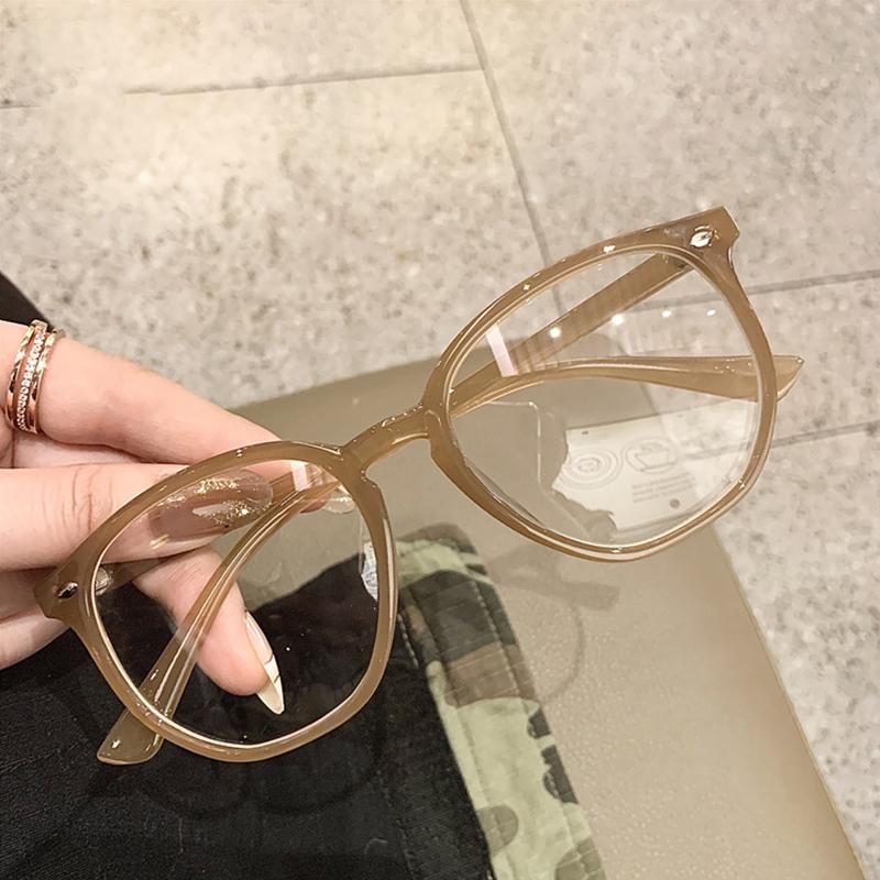 

Модные ультралегкие очки для близорукости с круглой оправой для женщин, фильтр синего света, черные прозрачные линзы для близорукости 0 ~-4,0 0 коричневый