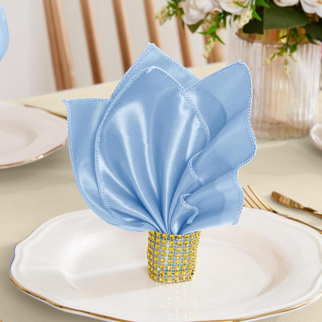 Satin Polyester Luxury Napkin for Weddings & Festive Table Decoration