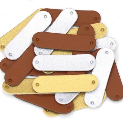 20 Stück leere PU-Leder-Etiketten für DIY-Handwerk, Nähen, Bekleidungszubehör, Vintage-Jeans, Taschen, Tags, Dekorzubehör