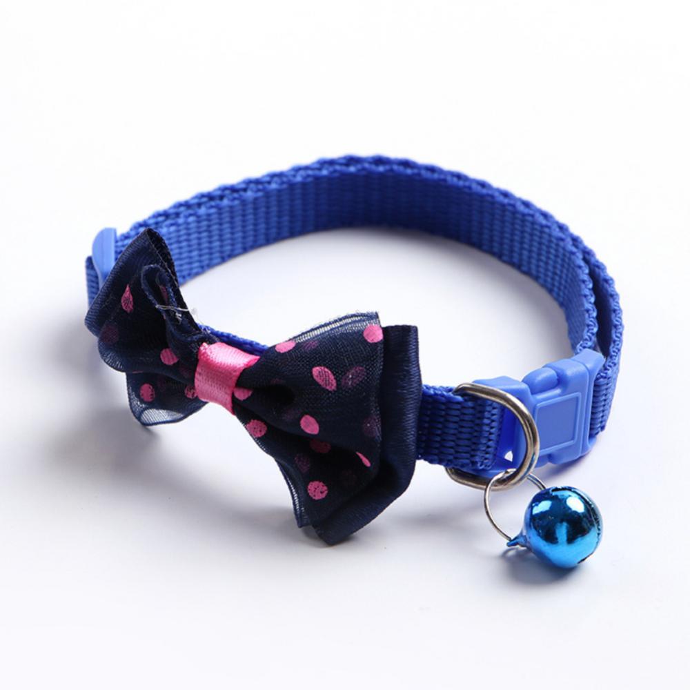 1/2/4PCS Dorakitten Bow Decor Pet Collar Adjustable Dot Design Cute Bell Dog Collar Bow Kitten Collar Pet Supplies Clothing