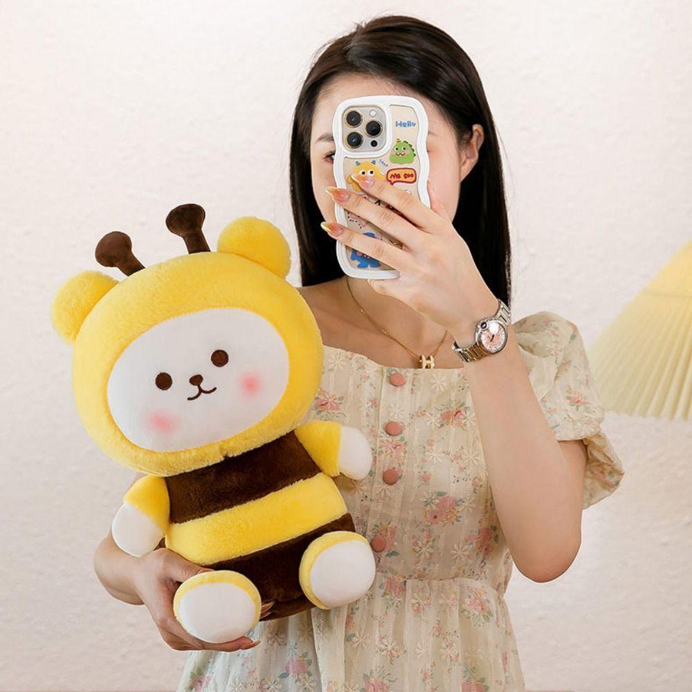 Bee Shape Bee Doll Plush Toy PP Cotton Bees Bear Plush Dolls Bee Stuffed Toys  Home Decor
